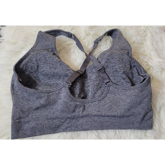 Puma Size L Gray Sports Bra - Picture 3 of 7